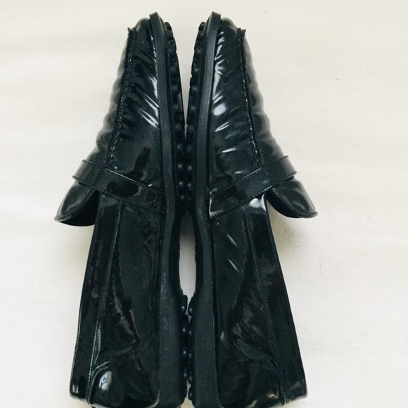 Stuart Weitzman Black Patent Penny Loafer 7.5B - Picture 11 of 12